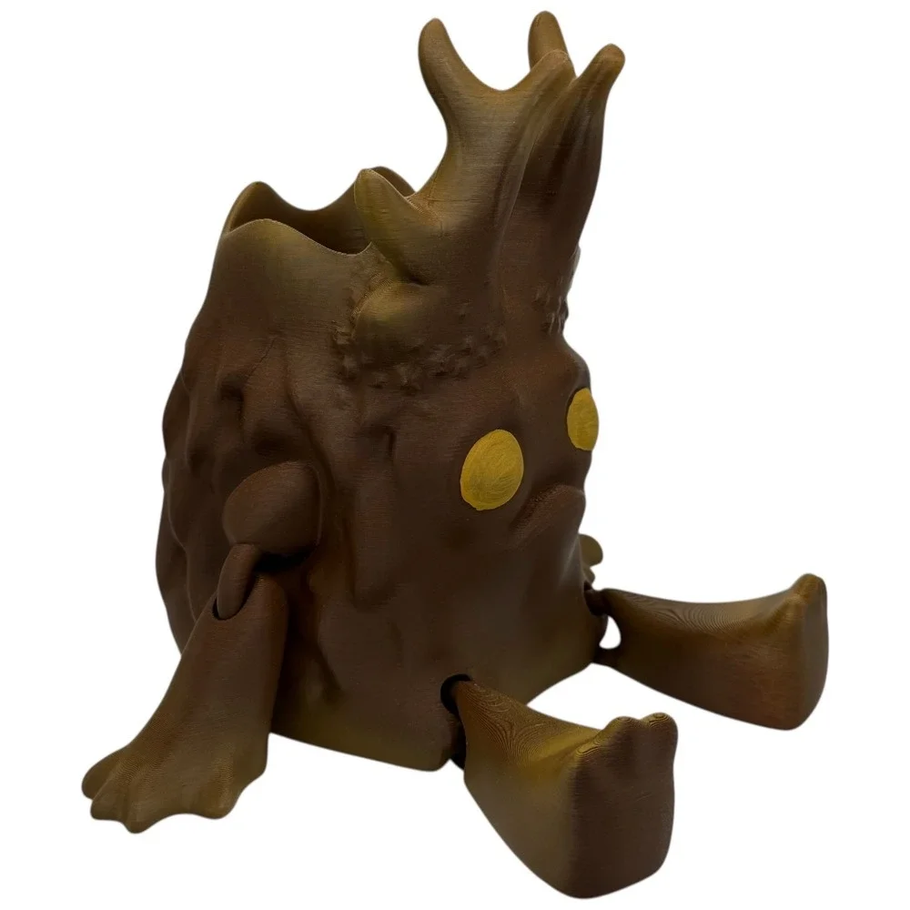 Brown 3D Printed Creature Planter / Pen Holder – 6